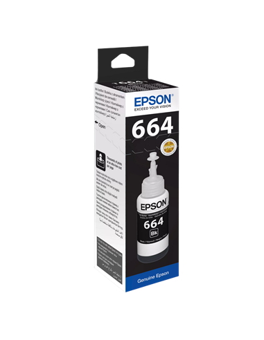 Recipient de cerneală Epson T664, 70ml, Negru