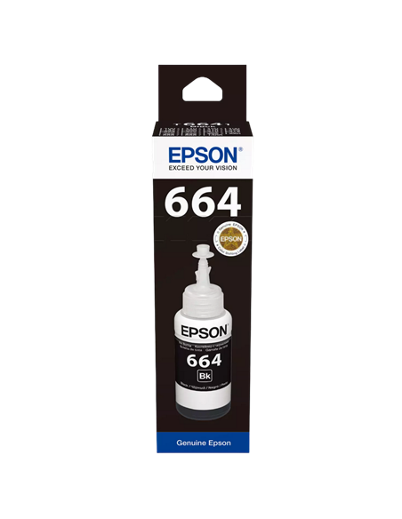 Recipient de cerneală Epson T664, 70ml, Negru