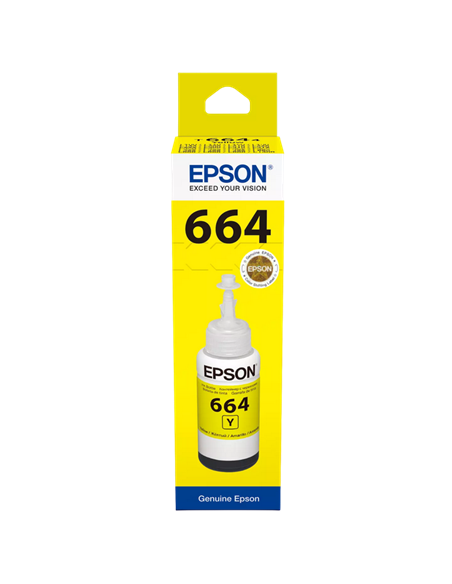 Контейнер с чернилами Epson T664, 70мл, Желтый