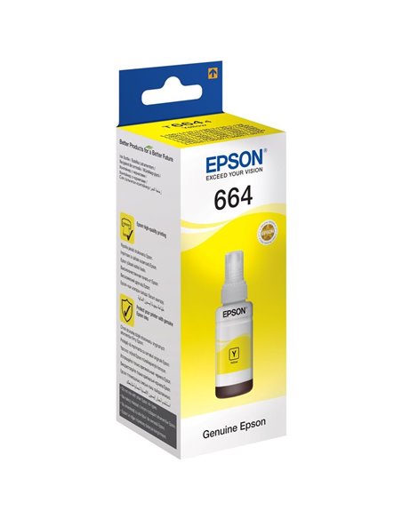 Recipient de cerneală Epson T664, 70ml, Galben