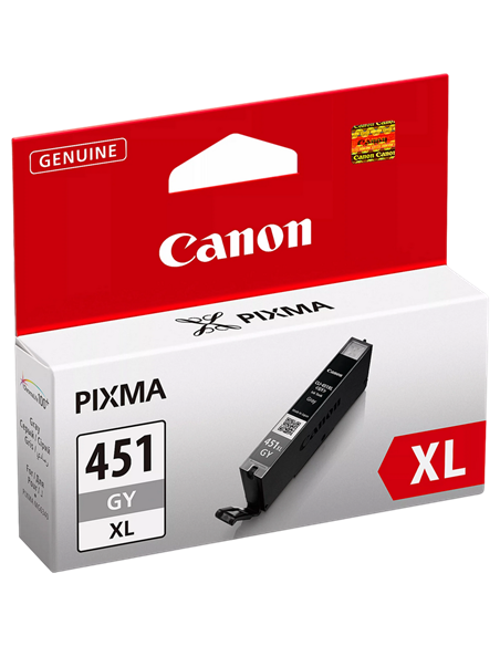 Картридж чернильный Canon CLI-451 XLGY, 11мл, Серый