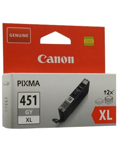 Картридж чернильный Canon CLI-451 XLGY, 11мл, Серый