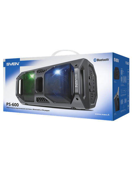 Boxă portabilă SVEN PS-600, Negru