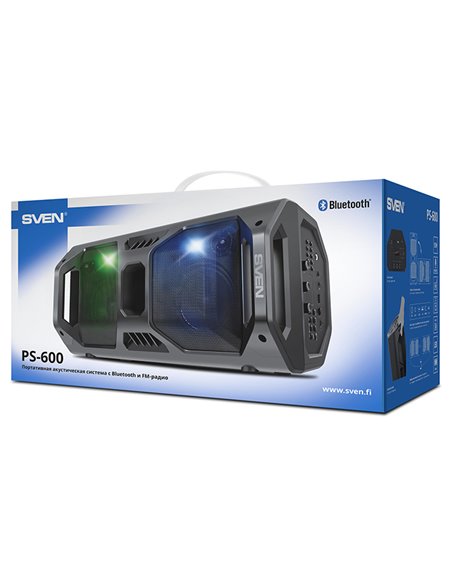 Boxă portabilă SVEN PS-600, Negru