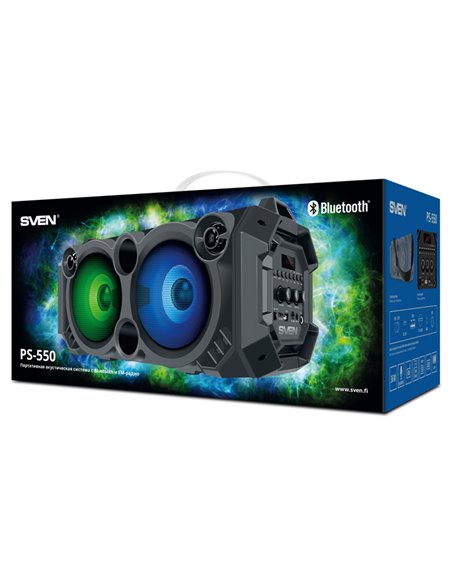 Boxă portabilă SVEN PS-550, Negru