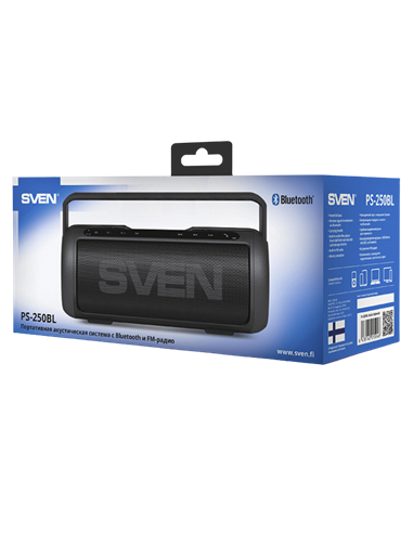 Boxă portabilă SVEN PS-250BL, Negru