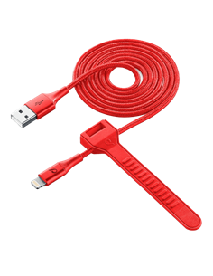 Кабель для зарядки и синхронизации Cellularline Satellite MFI, USB Type-A/Lightning, 1м, Красный 2