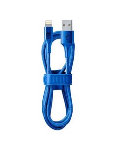 Cablu încărcare și sincronizare Cellularline Satellite MFI, USB Type-A/Lightning, 1m, Albastru 2