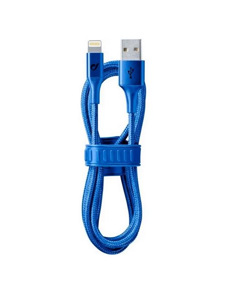Cablu încărcare și sincronizare Cellularline Satellite MFI, USB Type-A/Lightning, 1m, Albastru