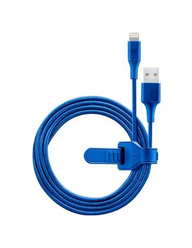 Cablu încărcare și sincronizare Cellularline Satellite MFI, USB Type-A/Lightning, 1m, Albastru