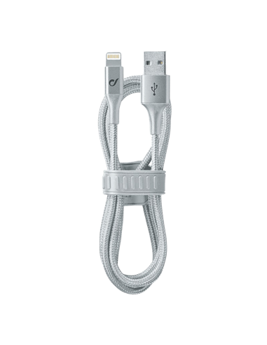 Cablu încărcare și sincronizare Cellularline Satellite MFI, USB Type-A/Lightning, 1m, Argintiu