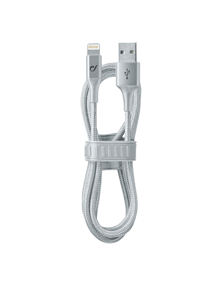 Cablu încărcare și sincronizare Cellularline Satellite MFI, USB Type-A/Lightning, 1m, Argintiu