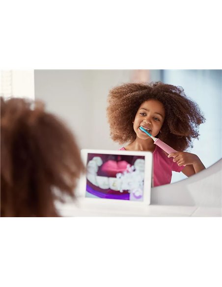 Электрическая звуковая зубная щетка PHILIPS HX6352/42, Розовый