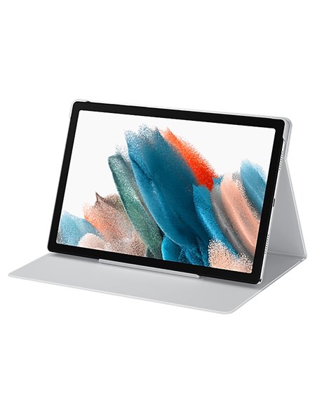 Чехол для планшета Samsung Tab A8 Book Cover, 10,5", Полиуретан, Серебристый