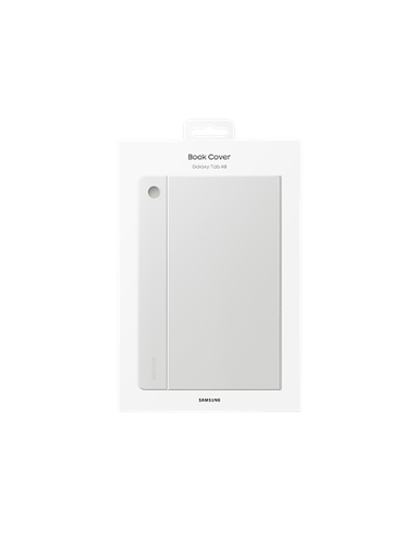 Husă pentru tabletă Samsung Tab A8 Book Cover, 10,5", Poliuretan, Argintiu