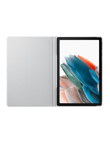 Чехол для планшета Samsung Tab A8 Book Cover, 10,5", Полиуретан, Серебристый