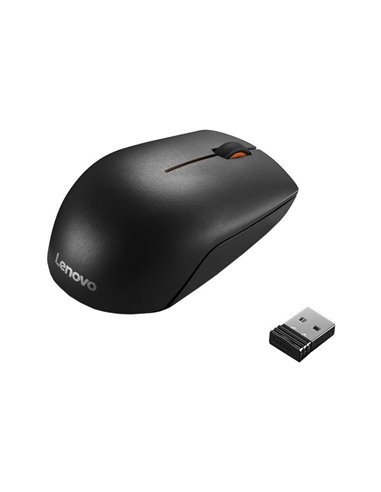 Беcпроводная мышь Lenovo 300 Compact, Чёрный