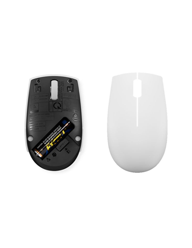 Mouse Wireless Lenovo 300 Compact, Alb