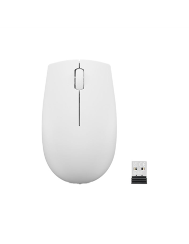 Mouse Wireless Lenovo 300 Compact, Alb