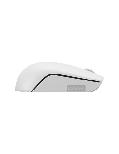 Mouse Wireless Lenovo 300 Compact, Alb