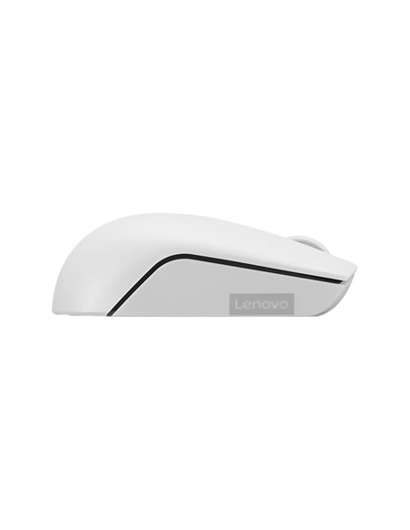 Mouse Wireless Lenovo 300 Compact, Alb