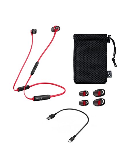 Игровая Гарнитура HyperX Cloud Buds, Беспроводной, Черный/Красный