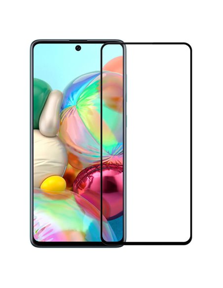 Защитное стекло Nillkin Galaxy A71/M51 - Tempered Glass CP+ pro, Чёрный