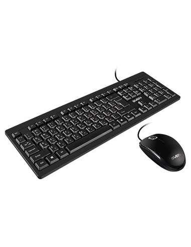 Set Tastatură + Mouse SVEN KB-S320C, Cu fir, Negru
