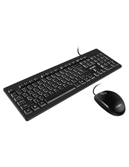 Set Tastatură + Mouse SVEN KB-S320C, Cu fir, Negru