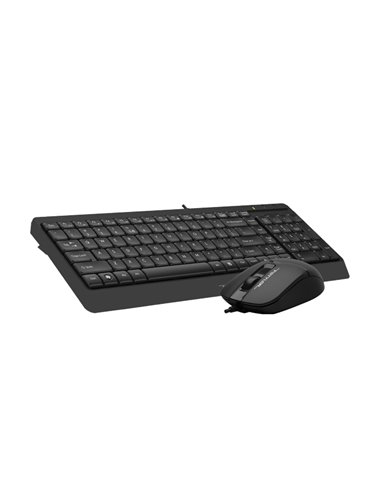 Set Tastatură + Mouse A4Tech F1512, Cu fir, Negru