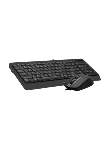 Set Tastatură + Mouse A4Tech F1512, Cu fir, Negru