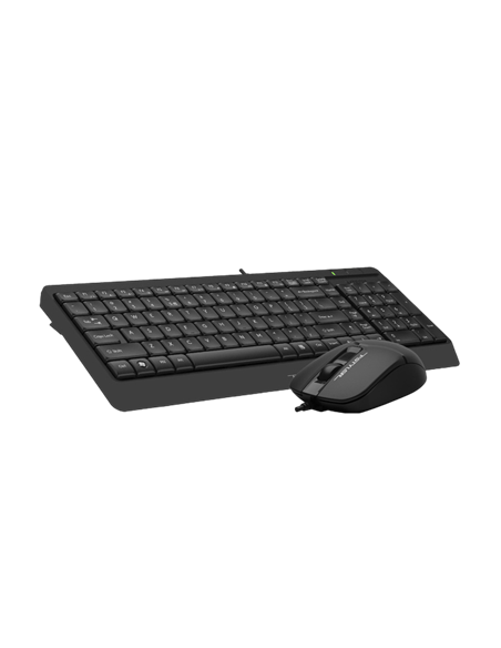 Set Tastatură + Mouse A4Tech F1512, Cu fir, Negru