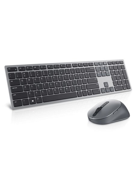 Клавиатура и мышь DELL KM7321W, Беспроводное, Серый