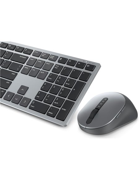 Клавиатура и мышь DELL KM7321W, Беспроводное, Серый