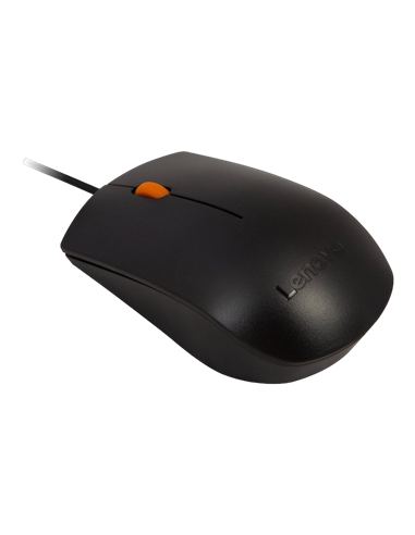 Set Tastatură + Mouse Lenovo 300 USB Combo, Cu fir, Negru