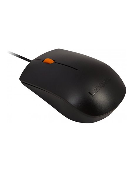 Set Tastatură + Mouse Lenovo 300 USB Combo, Cu fir, Negru