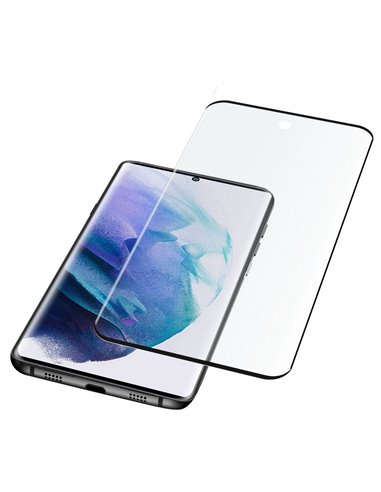 Защитное стекло Cellularline Impact Glass Curved- Galaxy S22 Ultra, Прозрачный