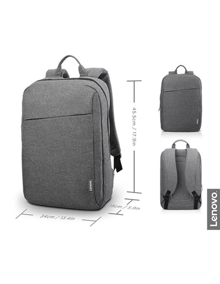 Рюкзак для ноутбука Lenovo B210, 15.6", Полиэстер, Серый Рюкзак для ноутбука Lenovo B210, 15.6", Полиэстер, Серый