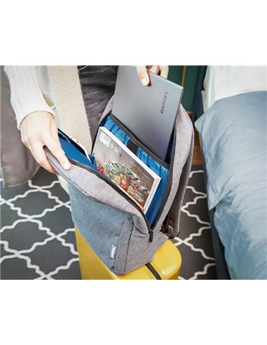 Rucsac pentru Laptop Lenovo B210, 15.6", Poliester, Gri