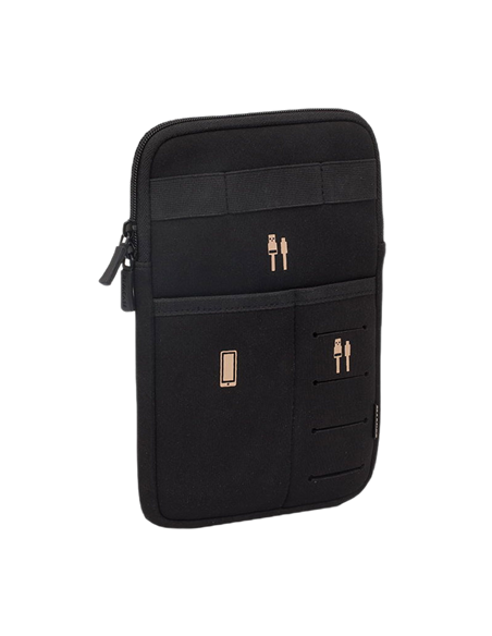 Organizator pentru calatorie RivaCase Antishock, 8", Poliester, Negru
