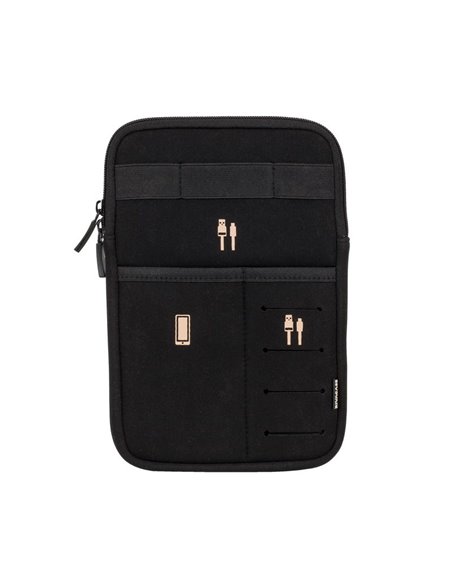 Organizator pentru calatorie RivaCase Antishock, 8", Poliester, Negru
