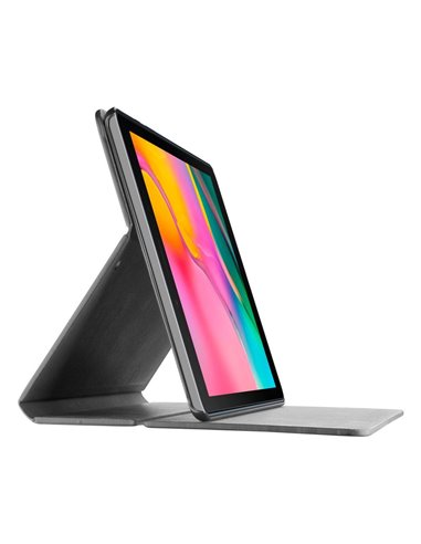 Husă pentru tabletă Cellularline Folio - Galaxy Tab A 8.0 (2019), Piele artificială, Negru