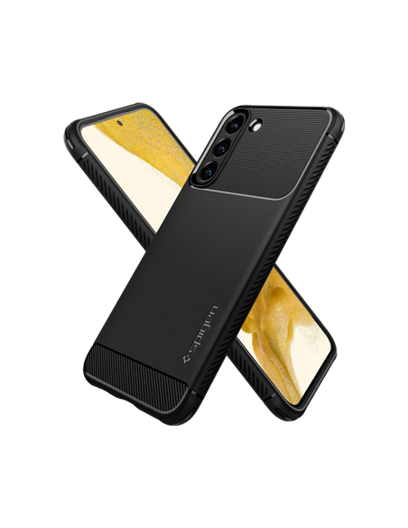 Чехол Spigen Samsung S22, Rugged Armor, Матовый черный Чехол Spigen Samsung S22, Rugged Armor, Матовый черный