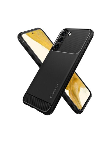 Чехол Spigen Samsung S22, Rugged Armor, Матовый черный