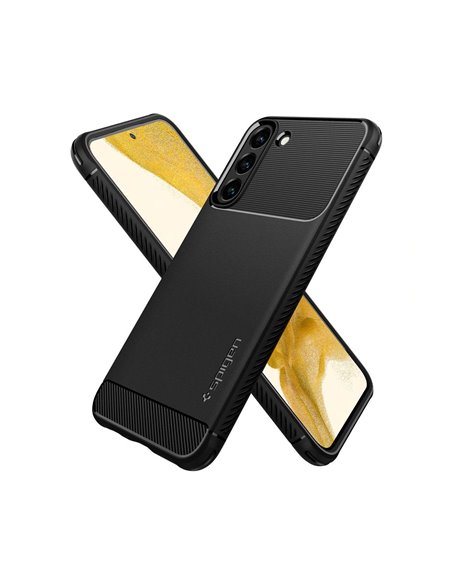 Чехол Spigen Samsung S22, Rugged Armor, Матовый черный Чехол Spigen Samsung S22, Rugged Armor, Матовый черный