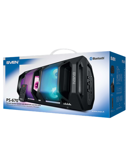 Портативная колонка SVEN PS-670, Чёрный