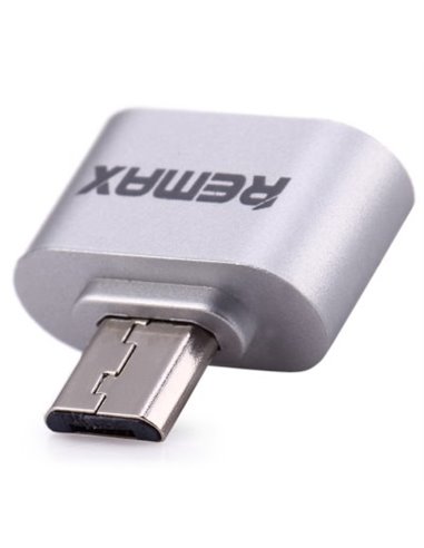 Adaptor USB Remax RA-OTG, Micro-USB/USB Type-A (F), Argintiu