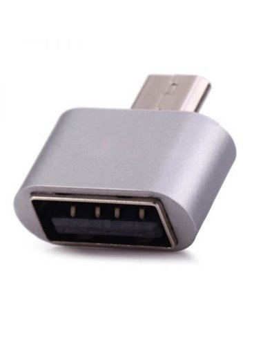 Adaptor USB Remax RA-OTG, Micro-USB/USB Type-A (F), Argintiu