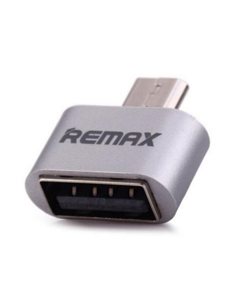 Adaptor USB Remax RA-OTG, Micro-USB/USB Type-A (F), Argintiu Adaptor USB Remax RA-OTG, Micro-USB/USB Type-A (F), Argintiu
