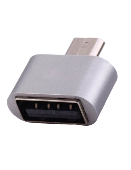 Adaptor USB Remax RA-OTG, Micro-USB/USB Type-A (F), Argintiu Adaptor USB Remax RA-OTG, Micro-USB/USB Type-A (F), Argintiu